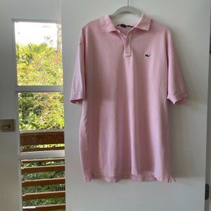 Vineyard Vines by Shep & Ian Short Sleeve ‎ Collared Shirt in Pink, Size L